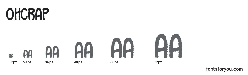 Ohcrap Font Sizes