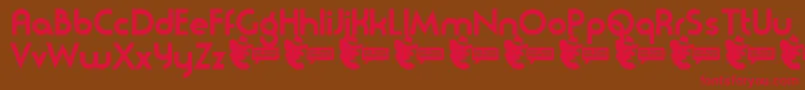 Moderna Font – Red Fonts on Brown Background