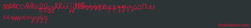 Mightyroping Font – Red Fonts on Black Background
