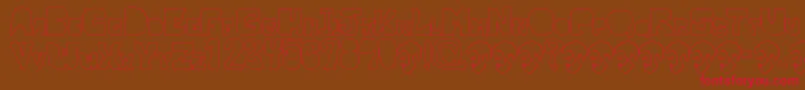 OpnMalatashitoNaked Font – Red Fonts on Brown Background