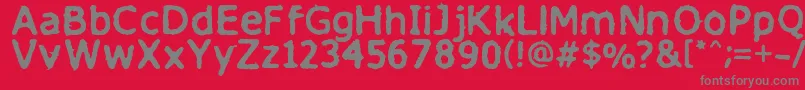 Finitimusiungo Font – Gray Fonts on Red Background