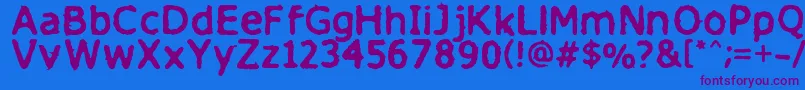 Finitimusiungo Font – Purple Fonts on Blue Background