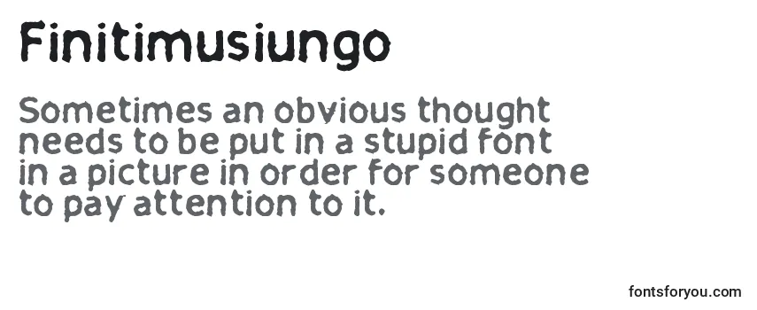 Review of the Finitimusiungo Font