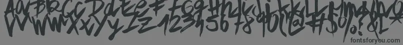 ApleTime Font – Black Fonts on Gray Background