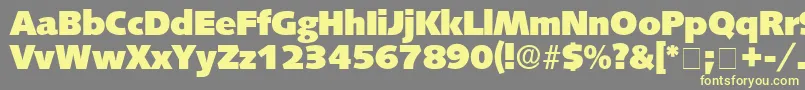 LansetteDisplaySsi Font – Yellow Fonts on Gray Background