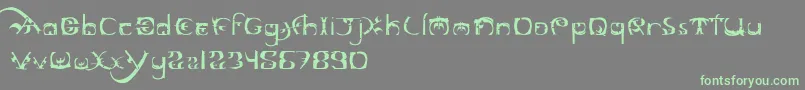Weitere Informationen zur Marauder-Schriftart Marauder-Schriftart – Grüne Schriften auf grauem Hintergrund