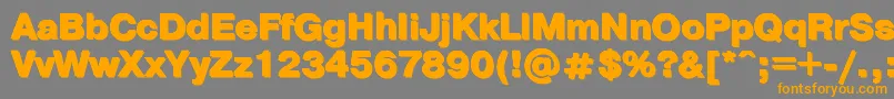Ptpra11-Schriftart – Orangefarbene Schriften auf grauem Hintergrund