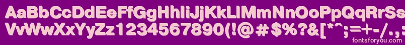 Ptpra11 Font – Pink Fonts on Purple Background