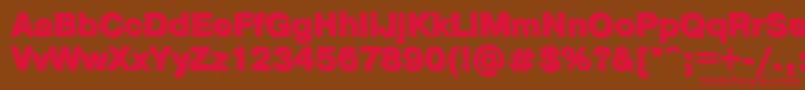 Ptpra11 Font – Red Fonts on Brown Background