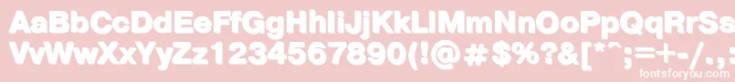 Ptpra11 Font – White Fonts on Pink Background