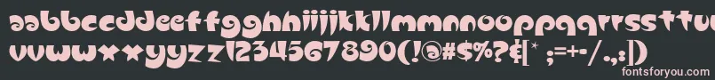 Slugfestnf Font – Pink Fonts on Black Background