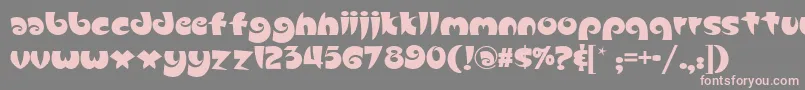 Slugfestnf Font – Pink Fonts on Gray Background