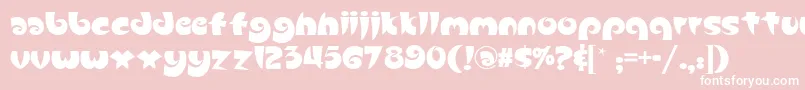 フォントSlugfestnf – ピンクの背景に白い文字