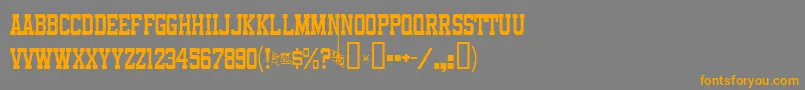 FunlandParkJl Font – Orange Fonts on Gray Background