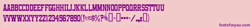 Weitere Informationen zur FunlandParkJl-Schriftart FunlandParkJl-Schriftart – Violette Schriften auf rosa Hintergrund