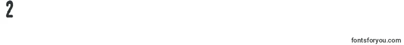 LinotypeTagesstempelDick Font – Fonts for Digit 2