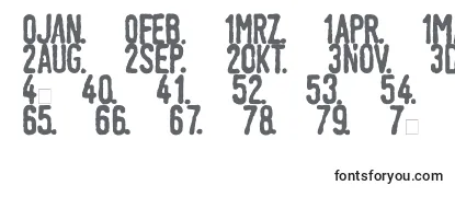 Обзор шрифта LinotypeTagesstempelDick