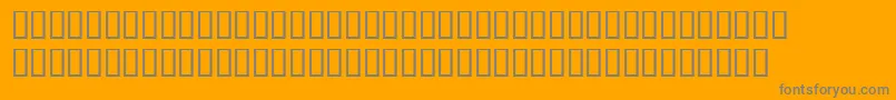 TempsexptItalicsh Font – Gray Fonts on Orange Background