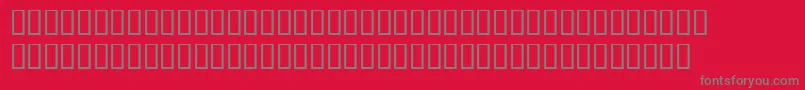 TempsexptItalicsh Font – Gray Fonts on Red Background