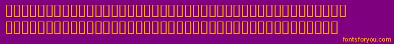 TempsexptItalicsh Font – Orange Fonts on Purple Background