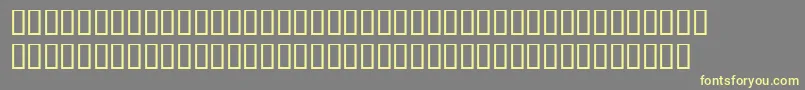 TempsexptItalicsh-Schriftart – Gelbe Schriften auf grauem Hintergrund