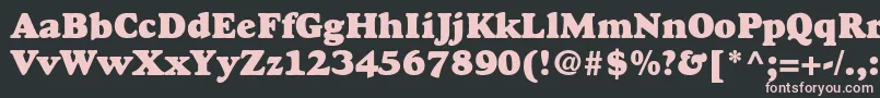 GoudyHeavyface Font – Pink Fonts on Black Background