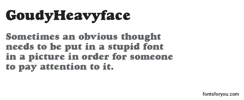 Review of the GoudyHeavyface Font