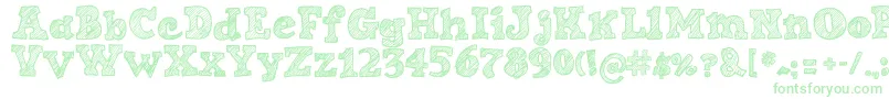 SketchNice-Schriftart – Grüne Schriften