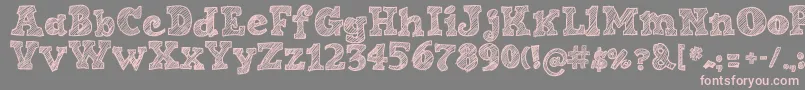 SketchNice Font – Pink Fonts on Gray Background