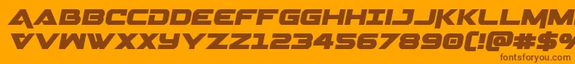 Geminasemital Font – Brown Fonts on Orange Background