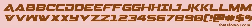 Geminasemital Font – Brown Fonts on Pink Background
