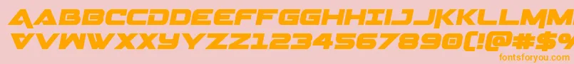 Geminasemital Font – Orange Fonts on Pink Background