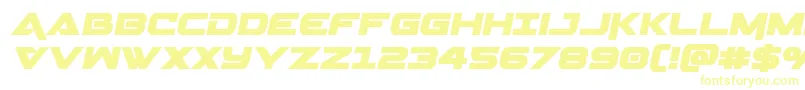 Czcionka Geminasemital – żółte czcionki