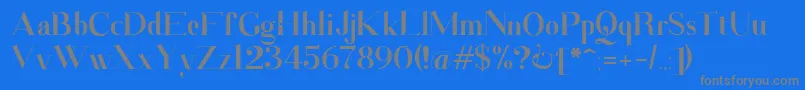 Santander Font – Gray Fonts on Blue Background