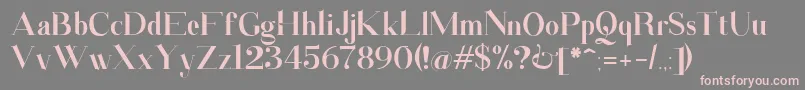 Santander Font – Pink Fonts on Gray Background