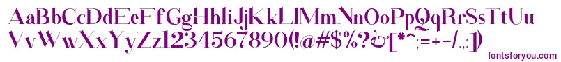 Santander Font – Purple Fonts on White Background