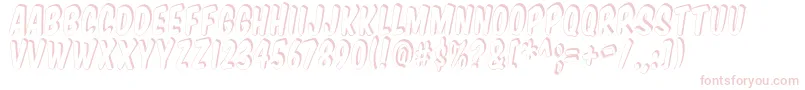 Vtcsupermarketsupersale3D-Schriftart – Rosa Schriften auf weißem Hintergrund