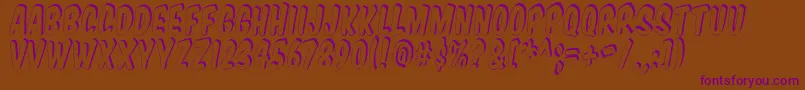 Vtcsupermarketsupersale3D-Schriftart – Violette Schriften auf braunem Hintergrund