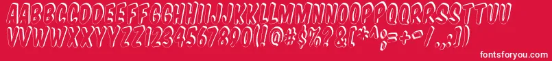 Vtcsupermarketsupersale3D Font – White Fonts on Red Background