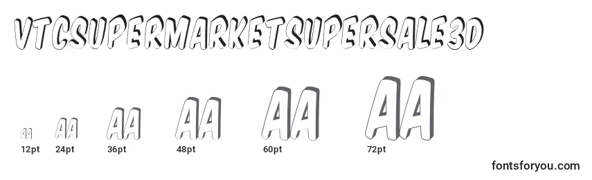 Vtcsupermarketsupersale3D Font Sizes