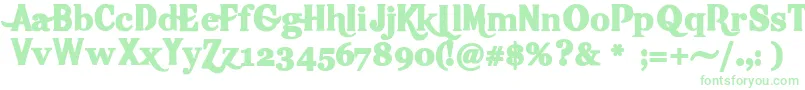 Hot Font – Green Fonts