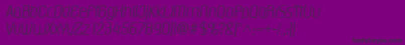 PasadenalItalic Font – Black Fonts on Purple Background