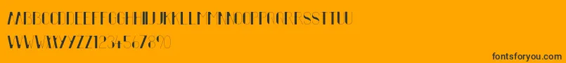 Police FiftyFiveAlt – polices noires sur fond orange
