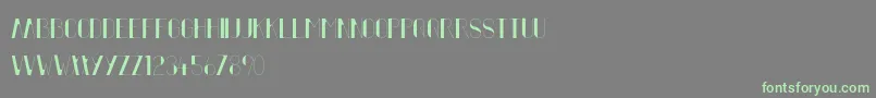 FiftyFiveAlt Font – Green Fonts on Gray Background