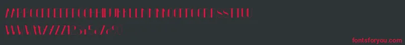 FiftyFiveAlt Font – Red Fonts on Black Background