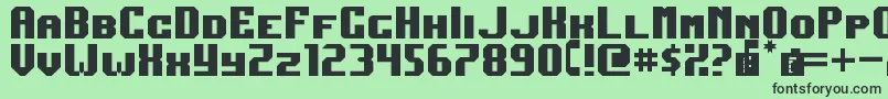 DarkJubilee Font – Black Fonts on Green Background