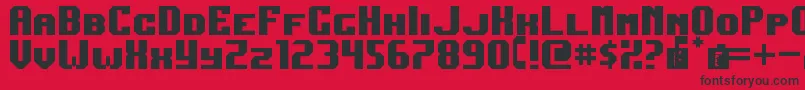 DarkJubilee Font – Black Fonts on Red Background