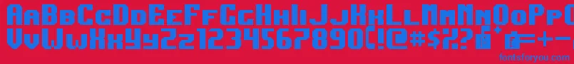 fuente DarkJubilee – Fuentes Azules Sobre Fondo Rojo