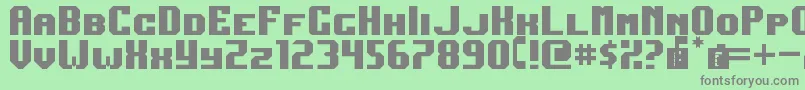 DarkJubilee Font – Gray Fonts on Green Background