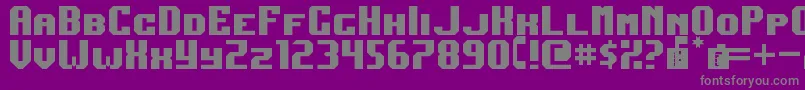 DarkJubilee Font – Gray Fonts on Purple Background